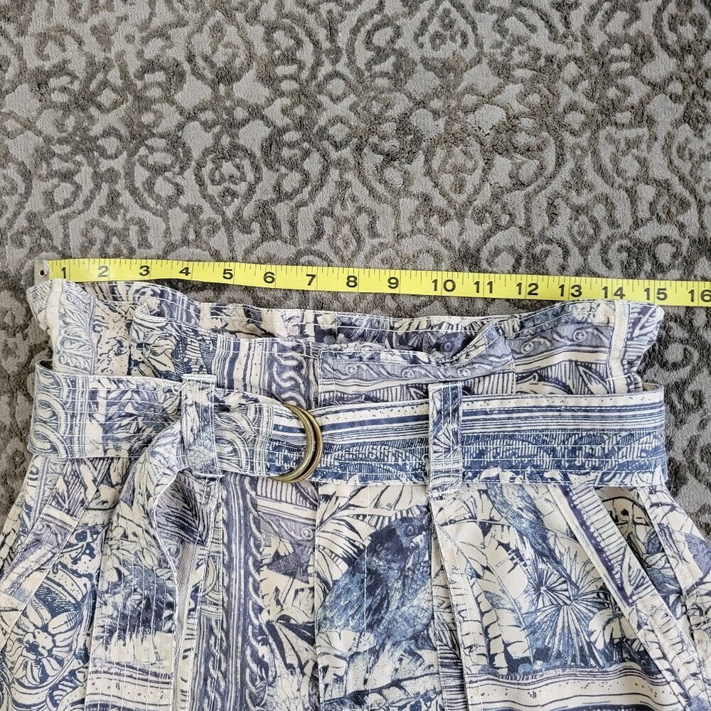 Pam & Gela Blue and White Patterned Shorts - Picture 4 of 7